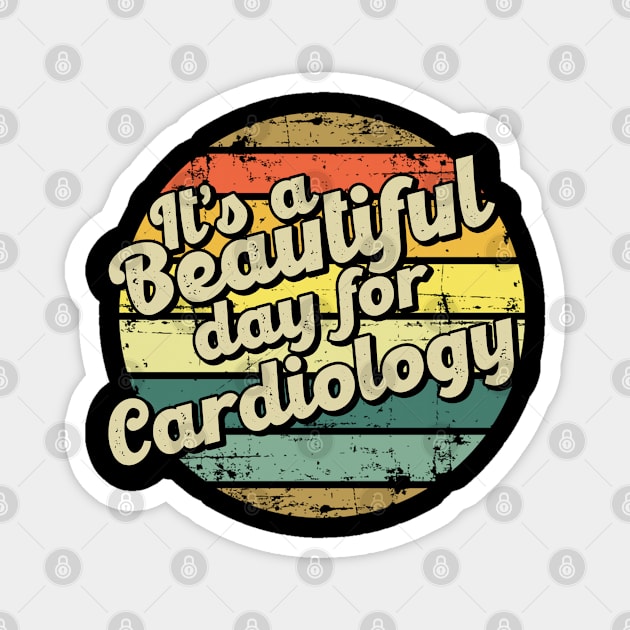 Cardiology gift for cardiologist. Perfect present for mother dad friend him or her Magnet by SerenityByAlex