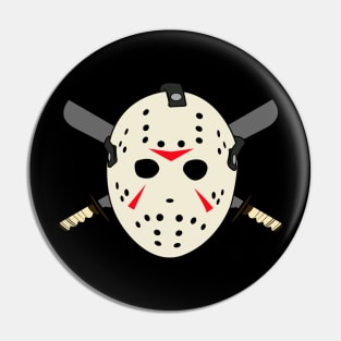 Jason Hockey Mask Pin