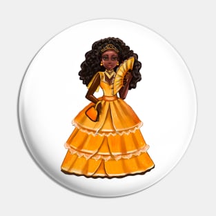 Queen Black Gold  beautiful black woman art Melanin dark brown skin Pin