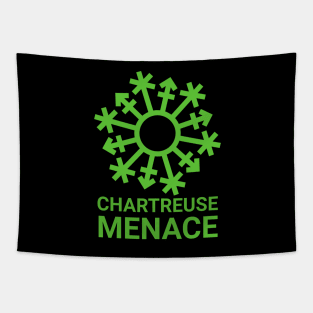 "Chartreuse Menace" Gender Snowflake - Green Tapestry