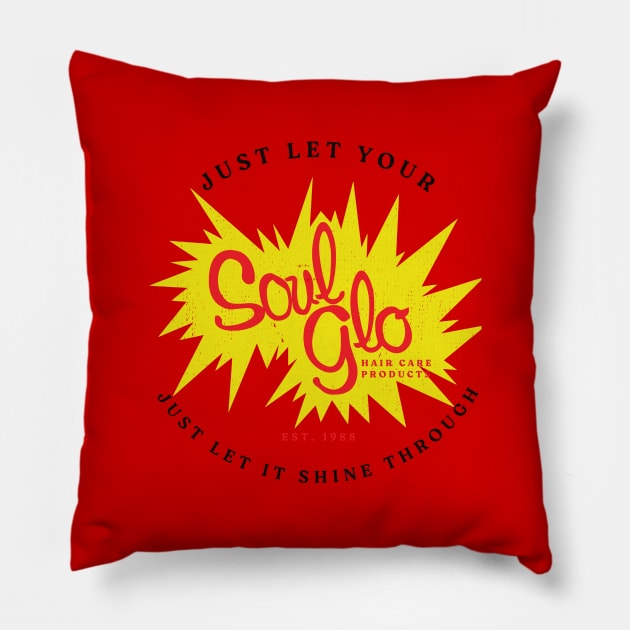 Soul Glo Hair Care Products Est. 1988 - vintage logo Pillow by BodinStreet