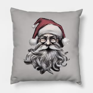 Santa Claus wearing Christmas Hat Pillow