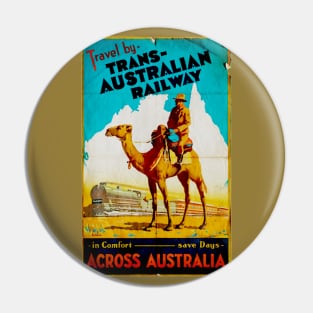 Vintage Trans-Australian Railway Pin