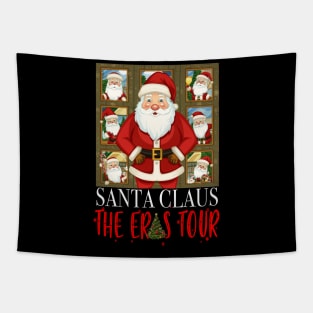 Santa Claus The Jolly Tour Family Group Christmas Matching Party Tapestry