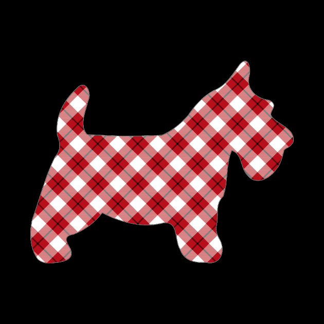 Diagonal Plaid Scotty Dog by Things2followuhome