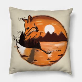 Fox Sunset Pillow