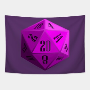 Purple D20 Tapestry