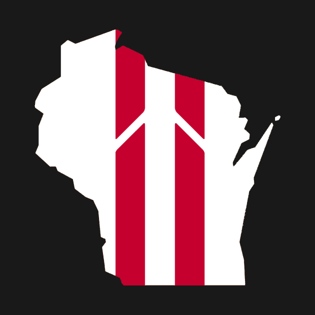 Wisconsin Stripe by StadiumSquad