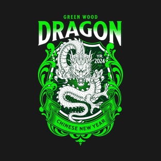 Green Wood Dragon T-Shirt