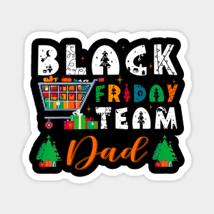 Black Shopping Friday Team Dad Family Christmas Pajamas Magnet