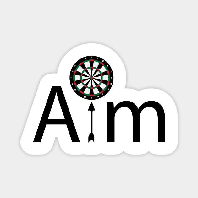 Aim aiming artistic design Magnet by DinaShalash