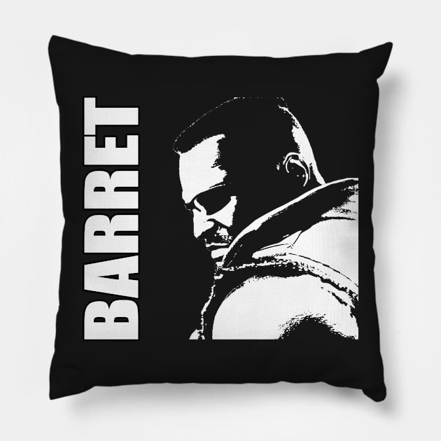 Barret - Final Fantasy VII Pillow by thethirddriv3r