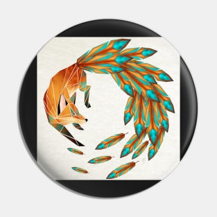 fox cercle Pin