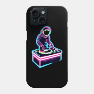 Retro Astronaut DJ Funny Astronaut Phone Case