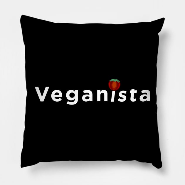 Veganista with a Vengance Pillow by DynamicDynamite