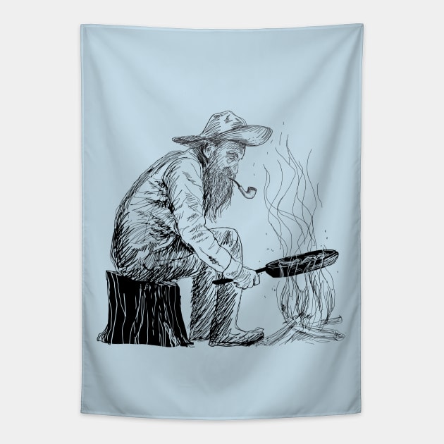 Dirty Skillet Tapestry by MplusC