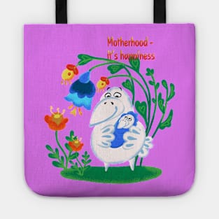 Motherhood it is happiness Tote