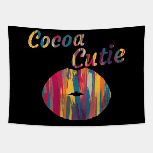 Womens Cocoa Cutie Sexy Gold Lips Cute Tapestry