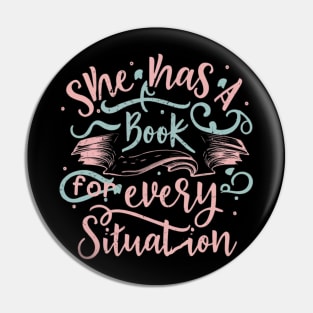 she has a book for every situation Pin