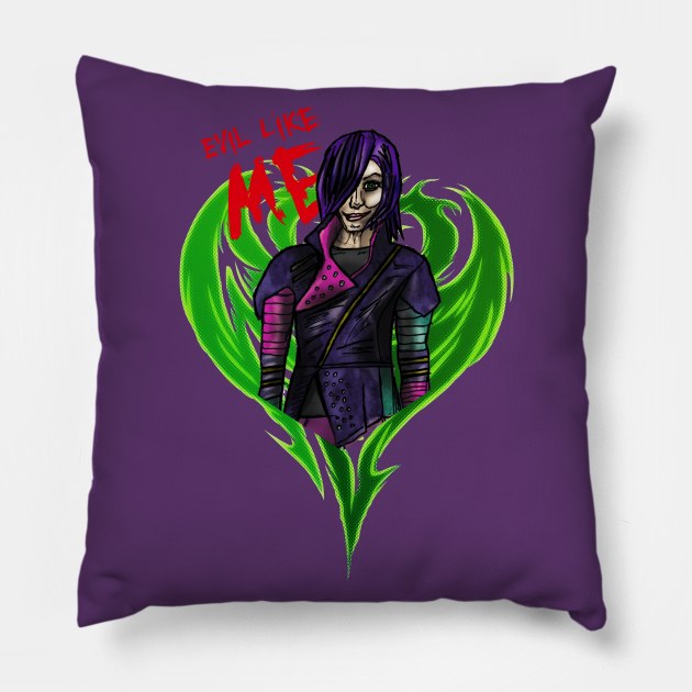 Evil Like Mal (Descendants) Pillow by Nerd Stuff