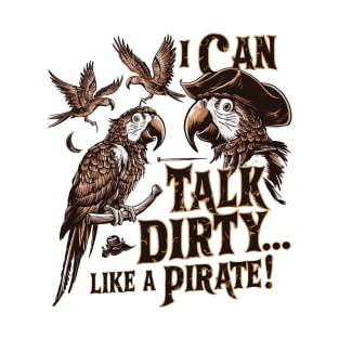 Talk like pirate cute parrot T-Shirt