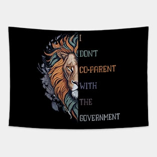 I Don't Co-Parent with the Government, lion Co-parenting Tapestry