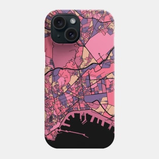 Naples Map Pattern in Purple & Pink Phone Case