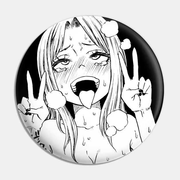 Ahegao face Pin by Venandeu