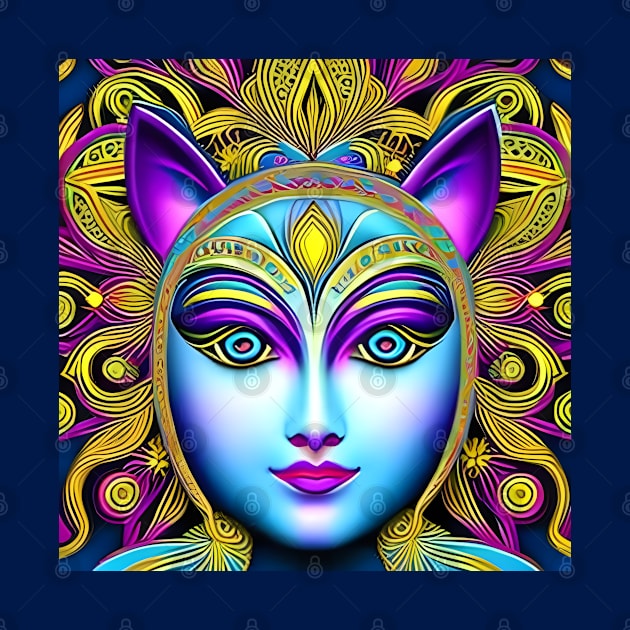 Catgirl DMTfied (4) - Trippy Psychedelic Art by TheThirdEye