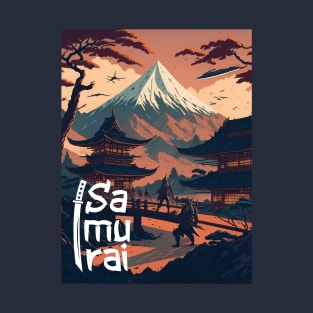 Futuristic Samurai: A Journey Through Time and Tradition T-Shirt