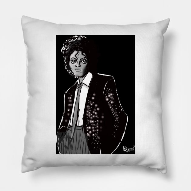 The King of Pop(without Aura/Glow) Pillow by AnotherFreakinTshirtBrand