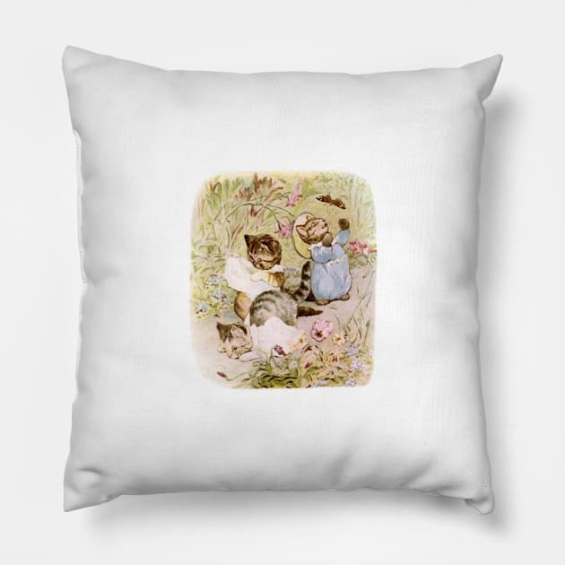 Beatrix Potter - Tom Kitten and Butterflies Pillow by QualitySolution