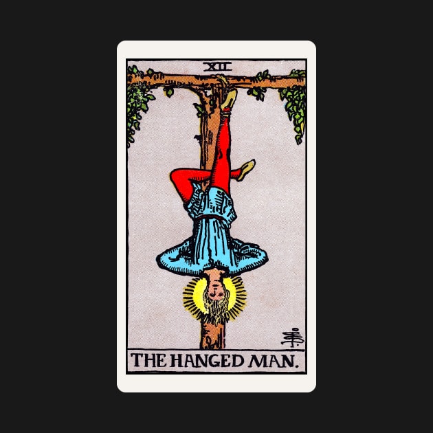 Card #12 - The Hanged Man - Rider Waite Smith Tarot by RetroFitted