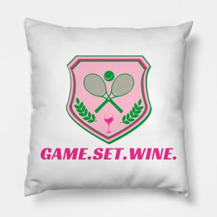 Tennis Game Set Wine Pillow