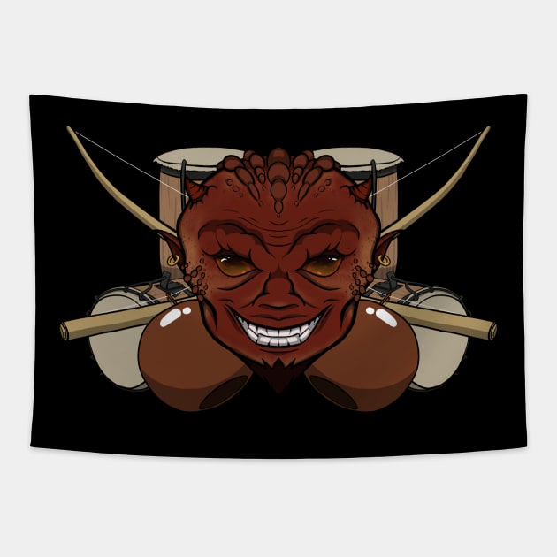 Capoeira Devil (no caption) Tapestry by RampArt