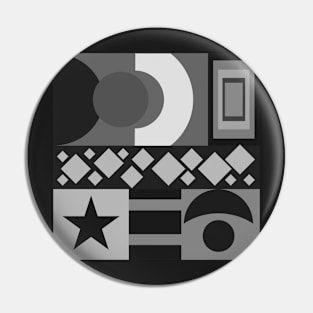 Neo geo abstract pattern Pin