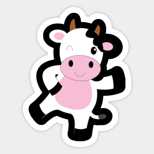 Strawberry Cow Pet Strawberry Cow Cute Strawberry Cow Pet Strawberry Cow Cute Sticker Teepublic