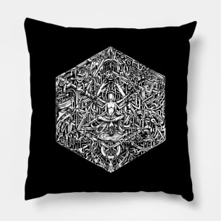 Hexagonal Layers of Reality | Psychedelic Art Pillow