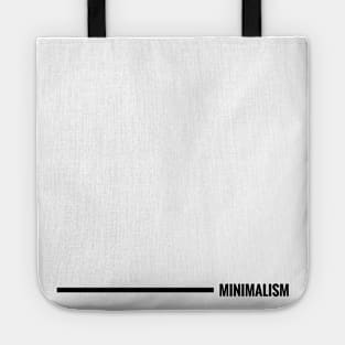 Minimalism design by Minimal DM (Horizontal black version) Tote