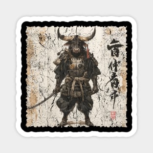 Ox Samurai Magnet