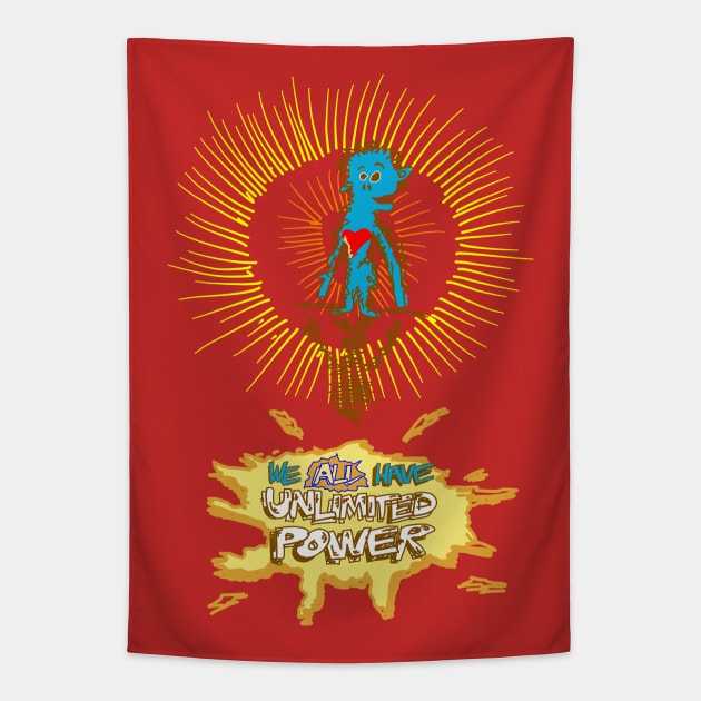 Unlimited Power - Tony Robbins Tapestry by ptelling