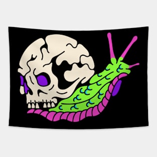 Snail skull Tapestry