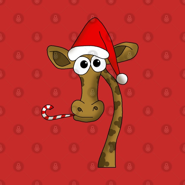 Christmas giraffe by valentinahramov