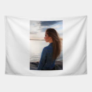 Evening by the Sea Tapestry