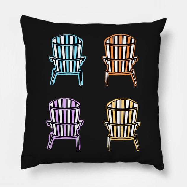 Adirondack Muskoka Chairs Pillow by faiiryliite