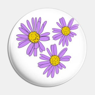 Little purple daisy flower Pin