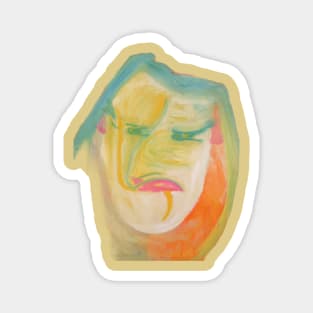 colorful character art face Magnet