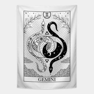 Zodiac sign tarot card Gemini Tapestry