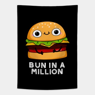 Bun In A Million Cute Burger Pun Tapestry