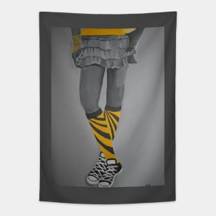 yellow skirt knee socks Tapestry